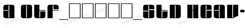 A OTF_タカハンド_Std Heav字体转换